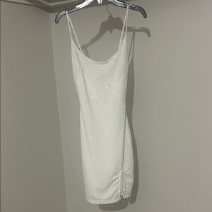Windsor White Sparkle Slip Mini Dress